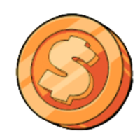 Bronze-Münze Symbole