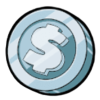 Silber-Münze Symbole