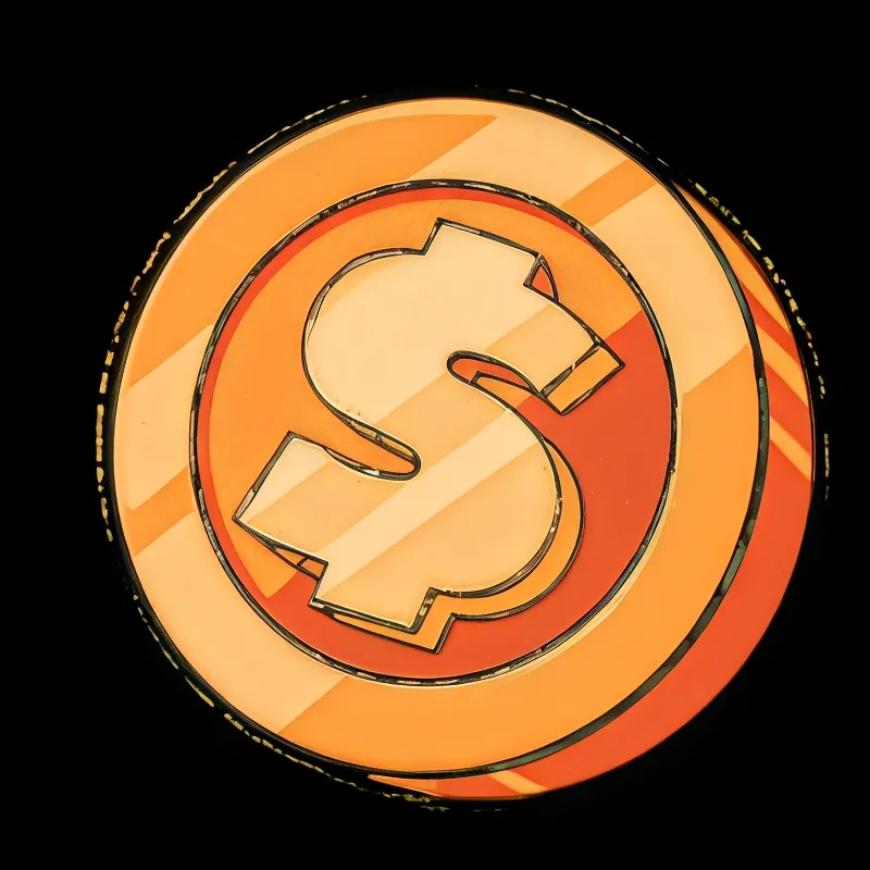 Bronze-Münze Symbol