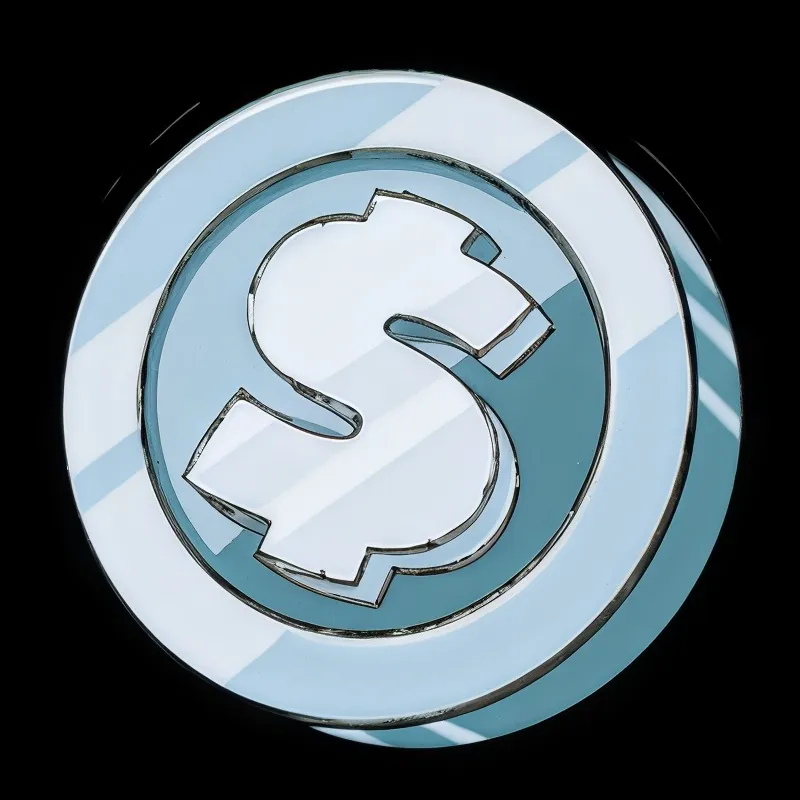 Silber-Münze Symbol